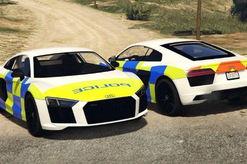 Generic British Police Skin for Abdulrhman1's Audi R8 [NO LIGHTS]